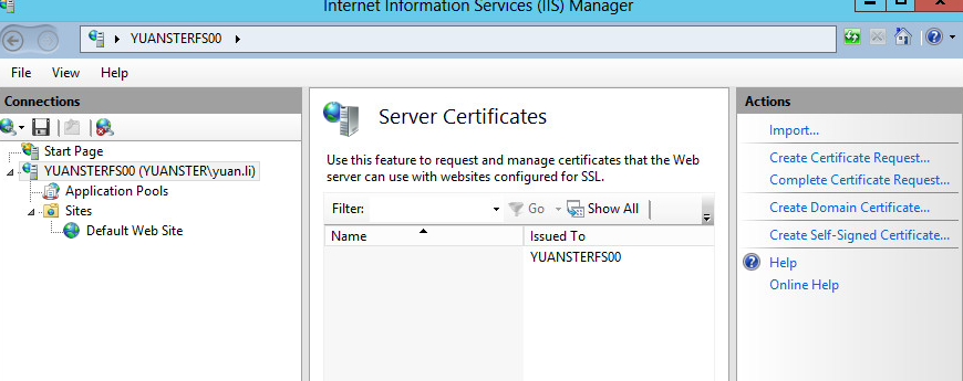 windows 2012 如何给web server自己签发证书_Windows 2012_22