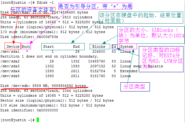 RHEL6基础二十五之磁盘分区、格式化、大于2T分区创建、文件系统状态_磁盘分区_03