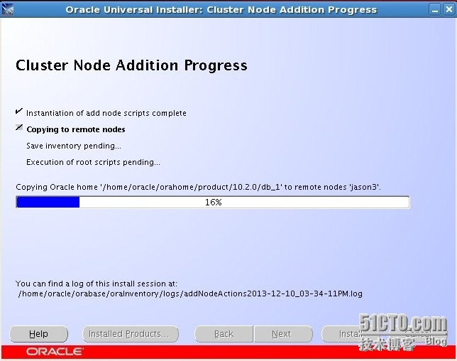 RedHat 5.6_x86_64 + ASM + RAW+ Oracle 10g RAC （九） 添加节点—安装数据库软件_ASM_04