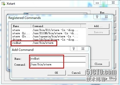 xmanager连接RedHat出错:/usr/X11R6/bin/xterm: No such file or directory _xmanager_02