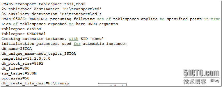 传输表空间--使用Rman方式_identified_03