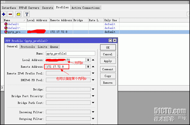 ROS  vpn (pptp) 配置及端口绑定配置_端口绑定_04