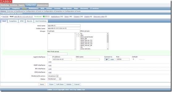 企业级监控软件zabbix搭建部署之zabbix Services添加主机_zabbix配置_03