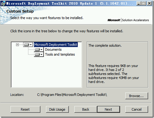 MDT2010学习（一），安装MDT2010_target_04