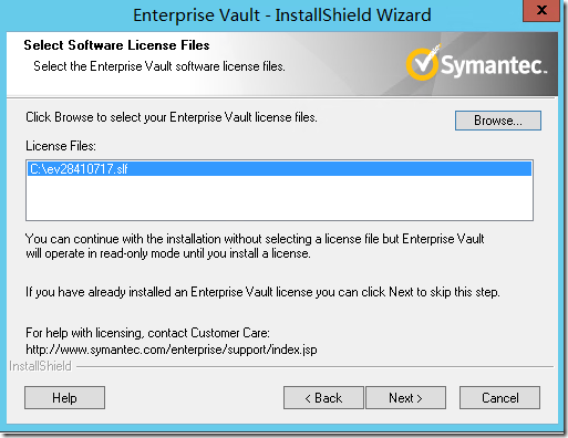 Enterprise Vault 10.0.4 FOR  Exchange2013 部署之二 -安装过程_EV For Exchange2013 _10