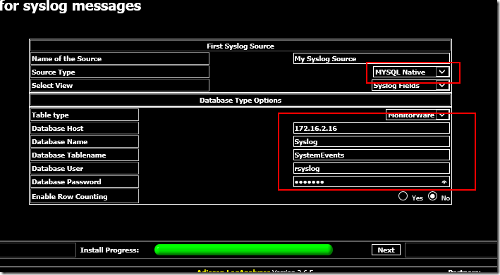 rsyslog + mysql + loganalyzer 构建日志服务器_过滤器_10