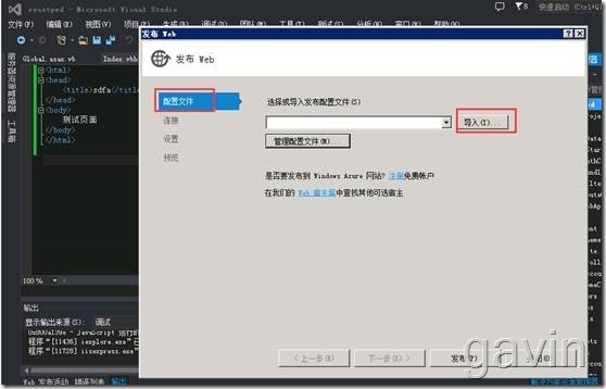 Visurl Studio发布网站到windows azure_Visurl Studio_15