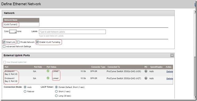 Scenario 7 – HP C7000 VC FlexFabric  Tunneled VLANs and SUS  A/A vSphere_HP C7000 VC _08