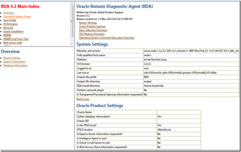 Oracle诊断工具RDA使用记录_oracle