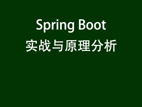 Spring Boot实战与原理分析视频课程