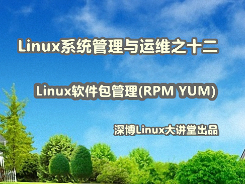 Linux软件包管理(RPM YUM)实战视频课程