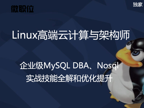 直通名企-Linux微职位：7 企业级MySQL DBA、Nosql实战技能全解和优化提升