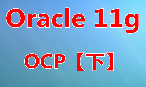 Oracle11g OCP 考试实战培训视频课程(下)