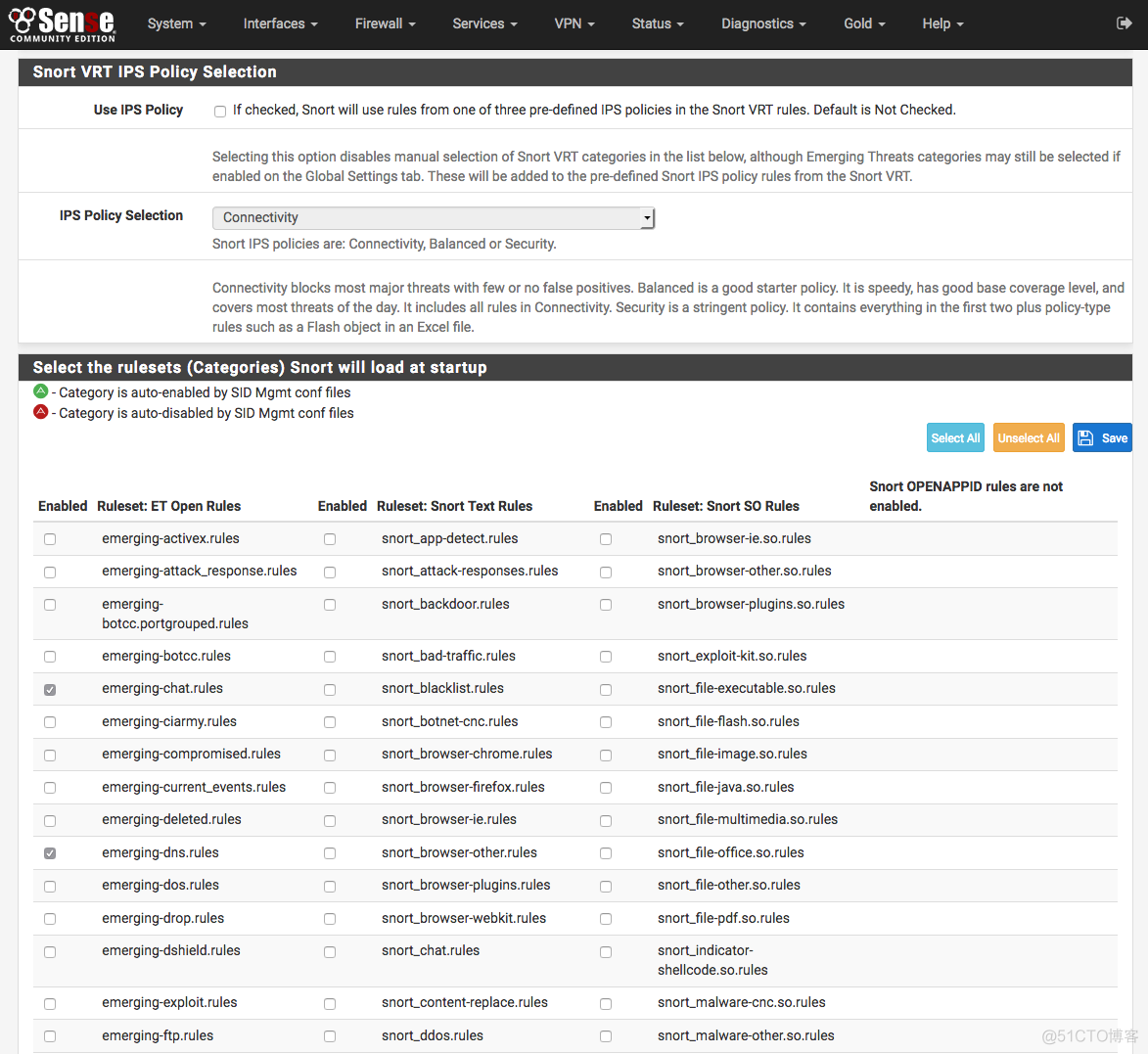 pfSense 配置Snort（包含OpenApp ID）_pfsense Snort_10