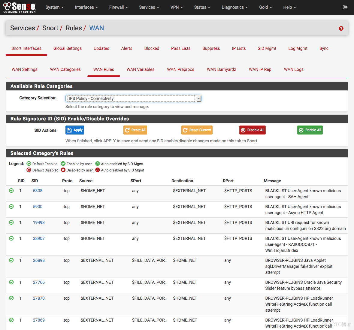 pfSense 配置Snort（包含OpenApp ID）_pfsense Snort_16