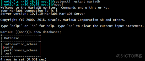 Linux环境下实现MariaDB数据库的三种备份和还原_还原_07