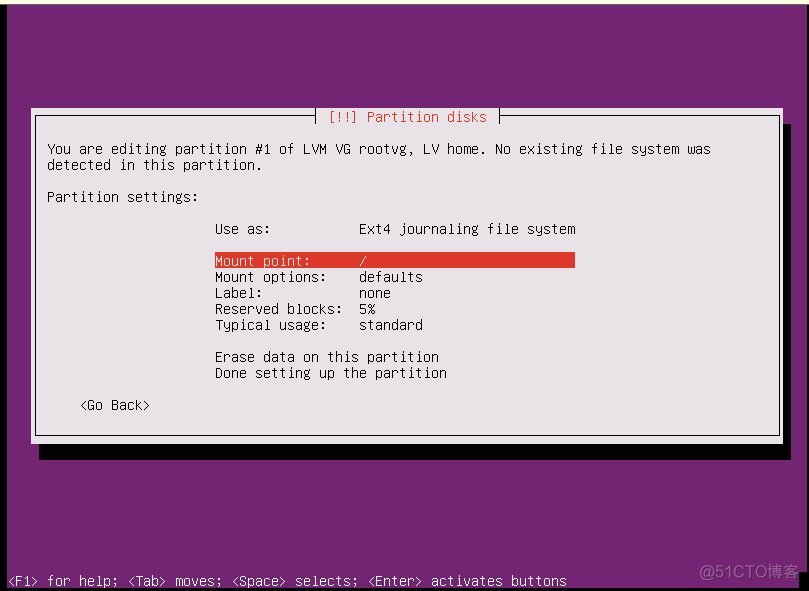Ubuntu16.04.5以lvm方式安装全记录_busybox-initramfs_64