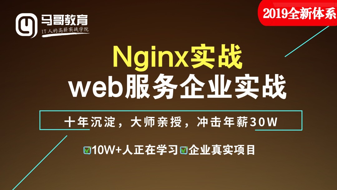 2019全新Nginx实战web服务企业实战