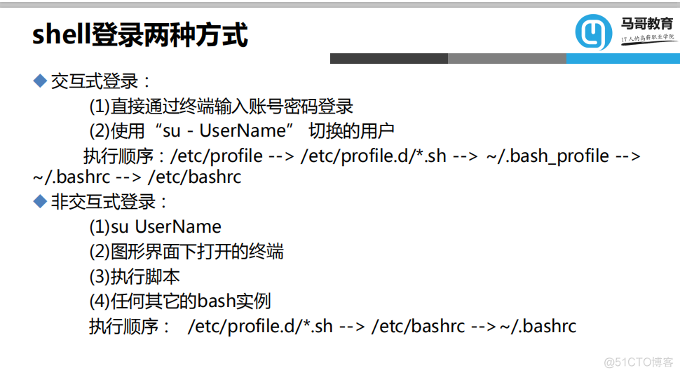 SHELL两种登陆状态_shell自身配置的顺序