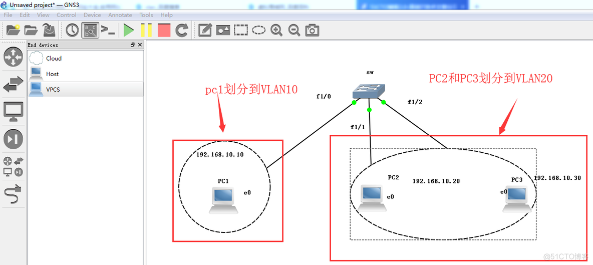 配置VLAN，分割广播域_VLAN  _05