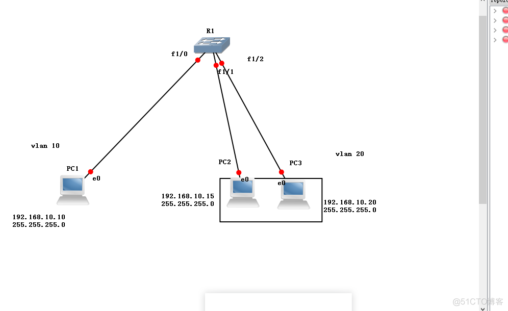 GNS3模拟Cisco（思科）实现静态vlan功能_GNS3_05