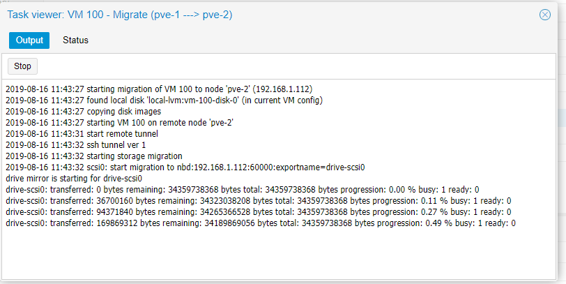 ProxmoxVE V6.0 新特性验证_proxmoxVE6.0 热迁移_26