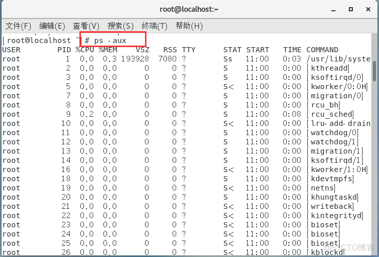 CENTOS7中进程和计划任务管理_Centos7  进程 计划性任务