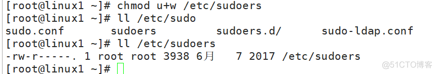 Linux(CentOS7)赋予普通用户执行root命令权限（sudo）_sudo提取权利_10