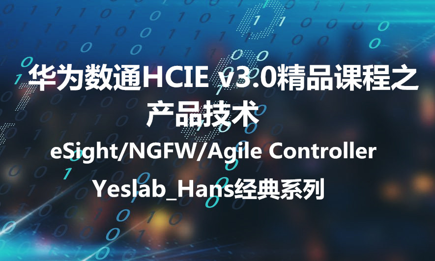  Yeslab_Hans Huawei Datacom HCIA/HCIP/HCIE classic series HCIP04 product technology
