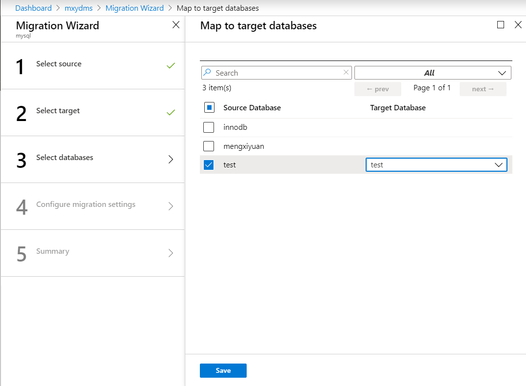 使用DMS迁移AWS RDS MySQL到Azure Database for MySQL_Azure_11