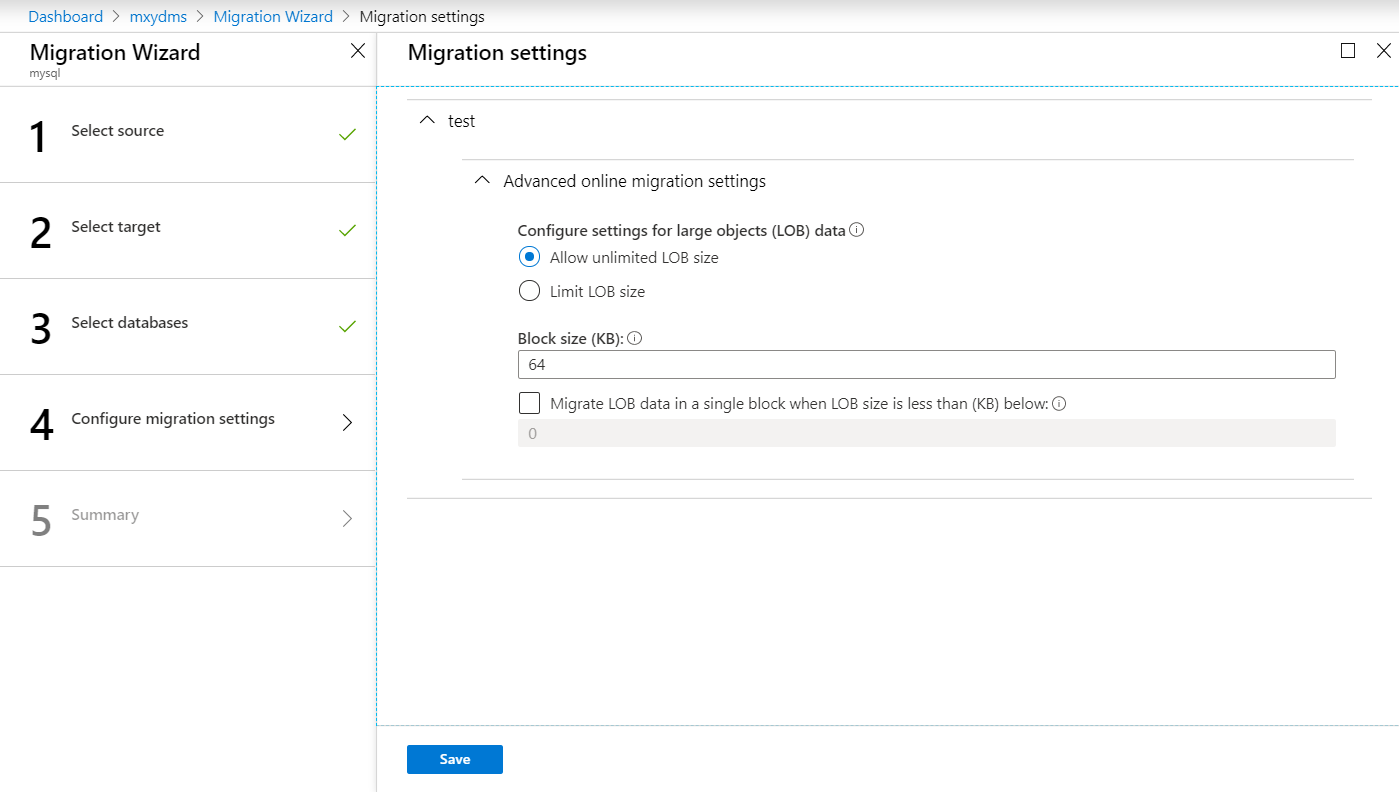 使用DMS迁移AWS RDS MySQL到Azure Database for MySQL_云_12