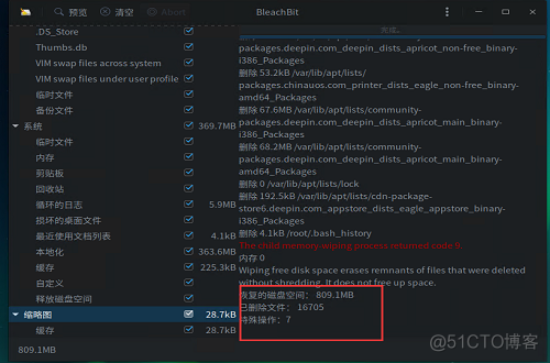 深度操作系统DeepinLinux v20垃圾清理软件bleachbit_deepinlinux_10