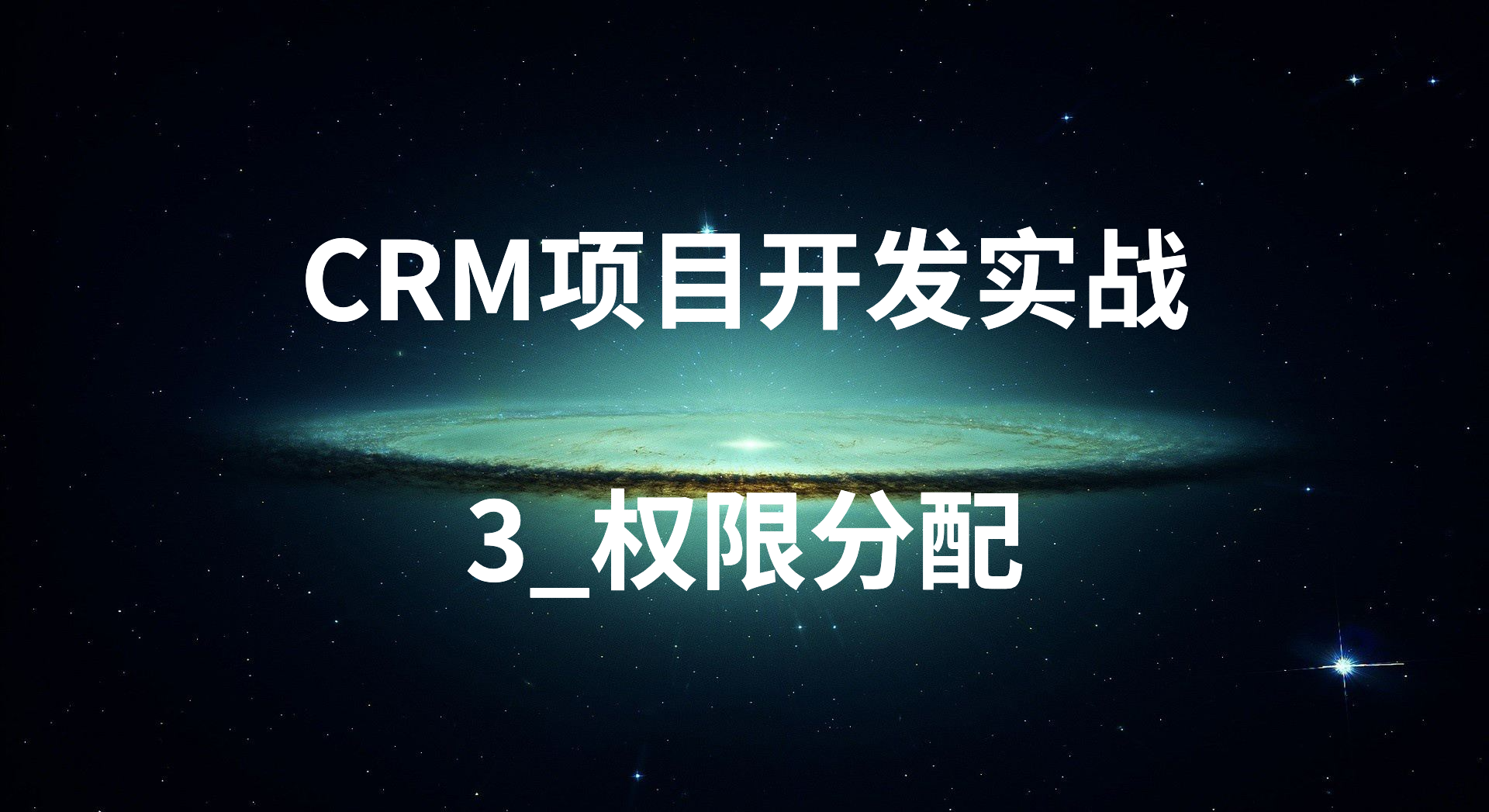 CRM项目开发实战-3_权限分配