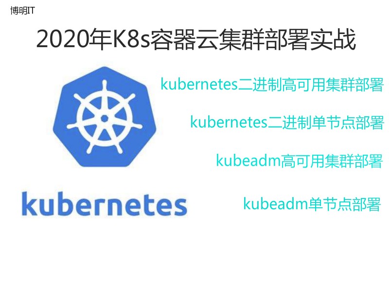 Kubernetes二进制高可用集群部署【测试+生产+2020年8月+1.18.6+监控】