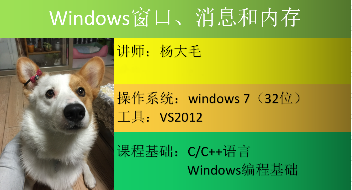 Windows窗口、消息和内存