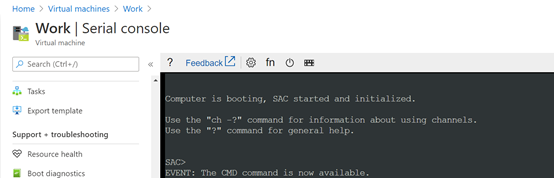 详解Windows虚机使用serial console自救_Azure_02