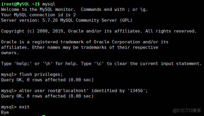 MySQl 5.7.26 学习笔记-1-安装_安装配置；修改密码；重置管理员密码_09