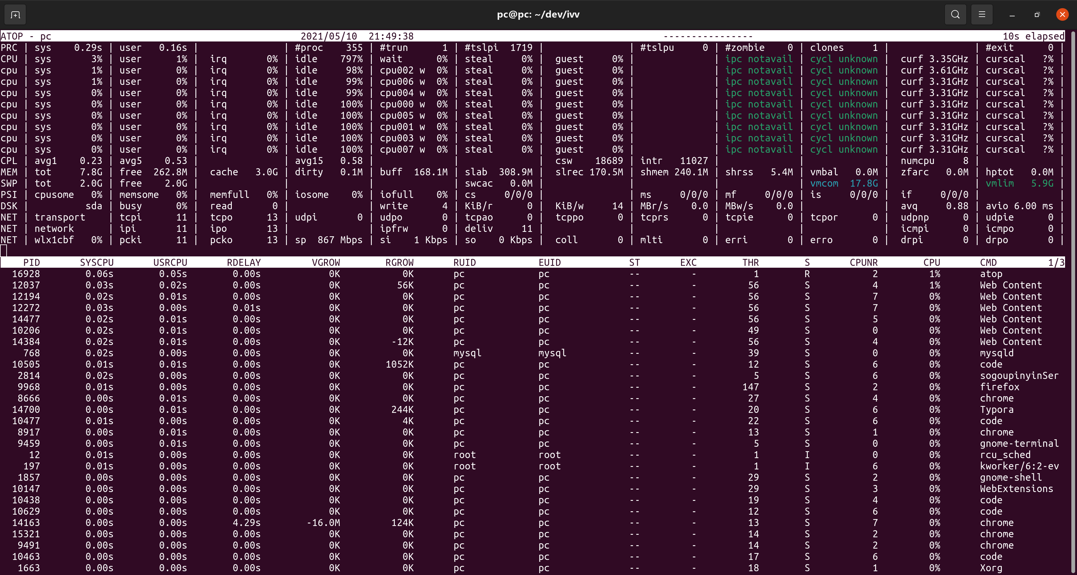 Atop linux как пользоваться