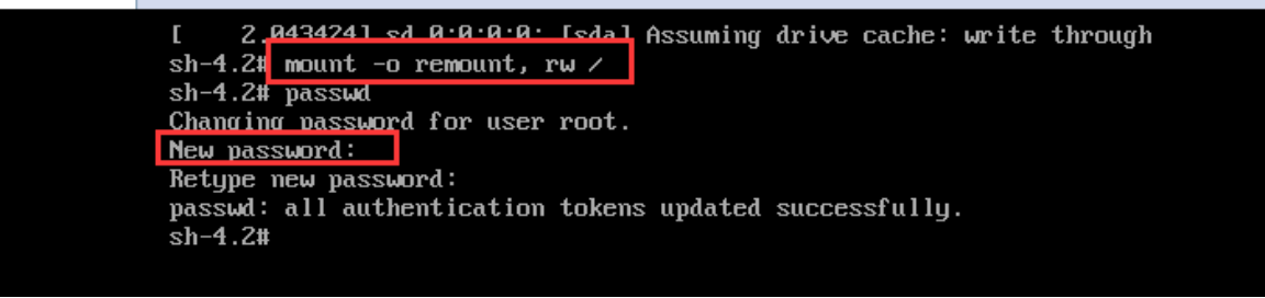 linux忘记root密码，重置密码_忘记root密码_04