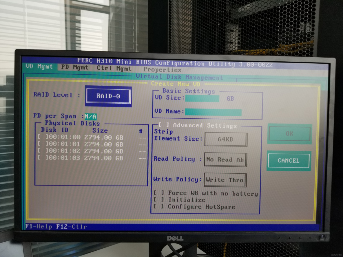 戴尔服务器R720做Raid 0并安装VMware ESXi 6.7系统方法_raid 0_10