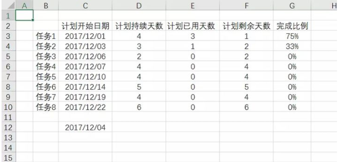 甘特图制作_Excel_03