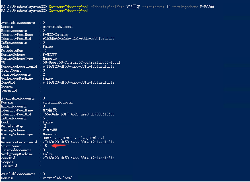Citrix 重置MCS计算机目录账户计数器_Citrix_02