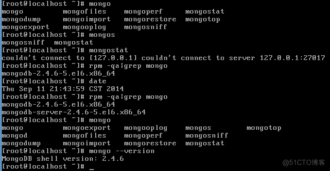 yum安装配置mongoDB客户端和服务器端_yum安装