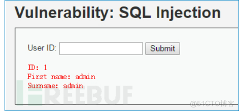 DVWA之SQL Injection_mysql