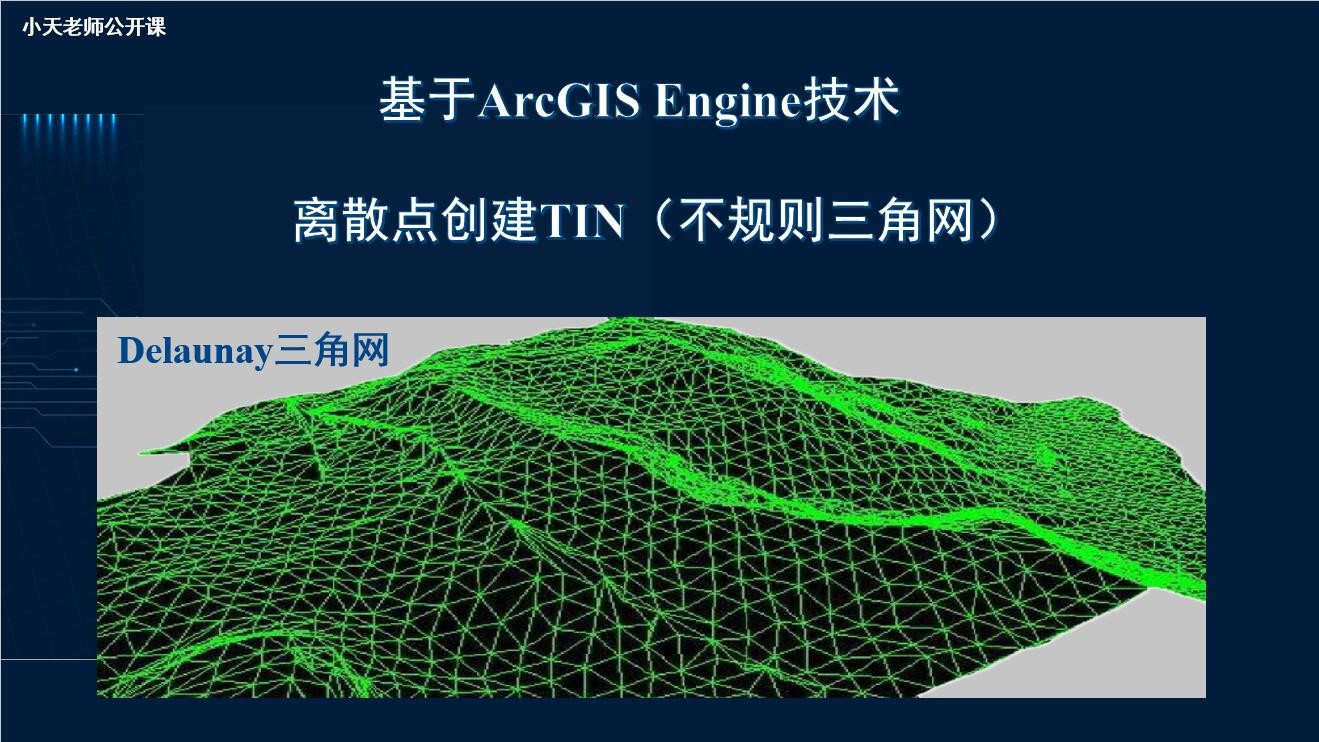 基于ArcGIS Engine技术的离散点创建TIN不规则三角网