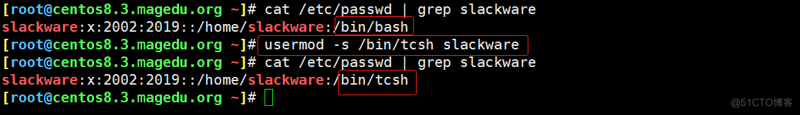 Linux系统中用户和组管理类命令的使用方法总结及练习_centos_08