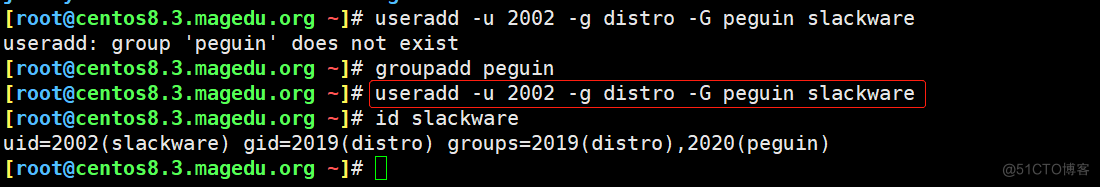 Linux系统中用户和组管理类命令的使用方法总结及练习_创建用户_07