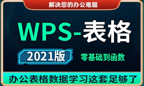WPS2021表格视频教程 入门到函数
