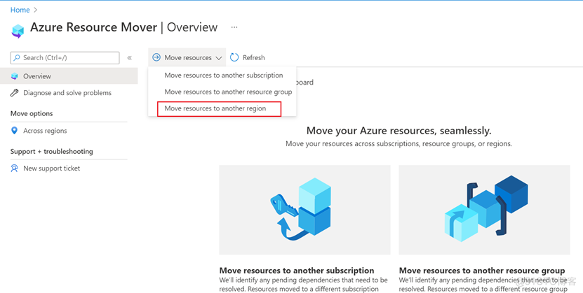 使用Azure Resource Mover跨region移动VM_负载均衡